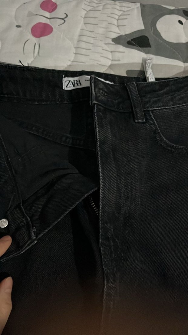 Siyah Uzun Kadın Kot Pantolon - Görsel 4