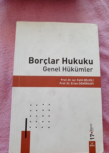 Borçlar Hukuku Genel Hükümler Kitabı