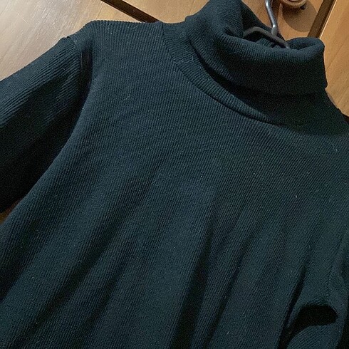 Diğer Fitilli likralı boğazlı kısa elbise