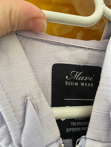 Mavi Jeans Mavi marka lila rengi kapişonlu kot ceket