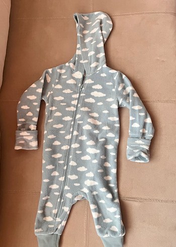 HelloBaby Yesil Bulut Desenli Çocuk uyku tulumu