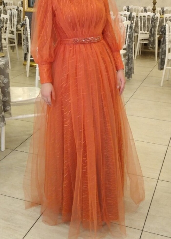 Tesettür Abiye, gece elbisesi, düğünlük elbise, nişan, söz - Görsel 4