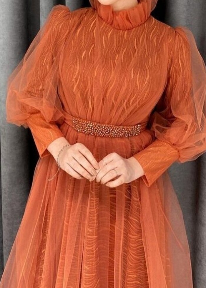 Tesettür Abiye, gece elbisesi, düğünlük elbise, nişan, söz - Görsel 3