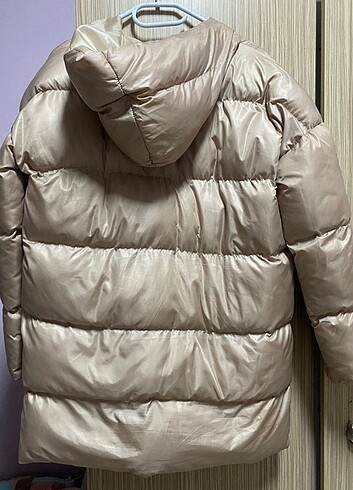 Kadın Bej Oversize Şişme Mont - Görsel 4