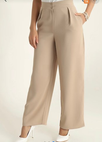 Taş Kadın Jakarlı Palazzo Pantolon - Görsel 3