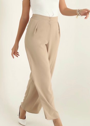 Taş Kadın Jakarlı Palazzo Pantolon - Görsel 2