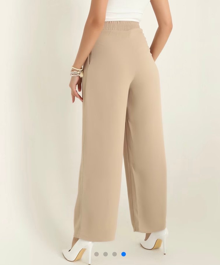 Taş Kadın Jakarlı Palazzo Pantolon - Görsel 4