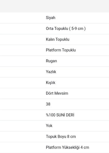 Mary Jane Siyah Kalın Topuklu Tokalı Platform Ayakkabı - Görsel 5