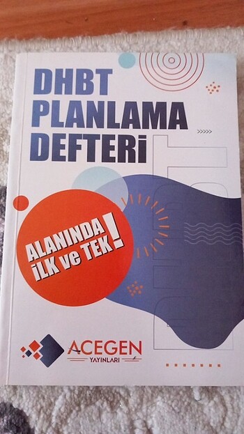 DHBT planlama defteri acegen Yayınları'nın