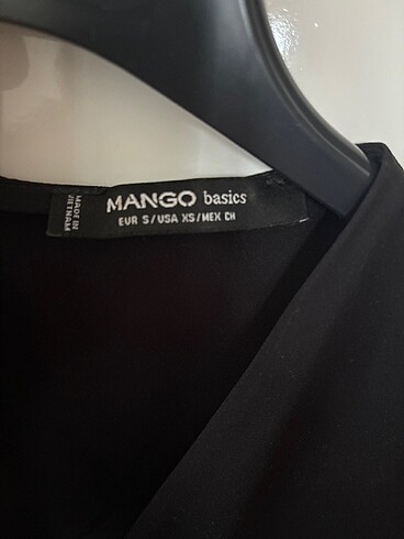 s Beden Mango siyah tulum
