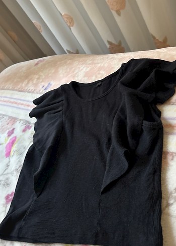 Siyah Keten Salaş Hamile Bluz - Görsel 2