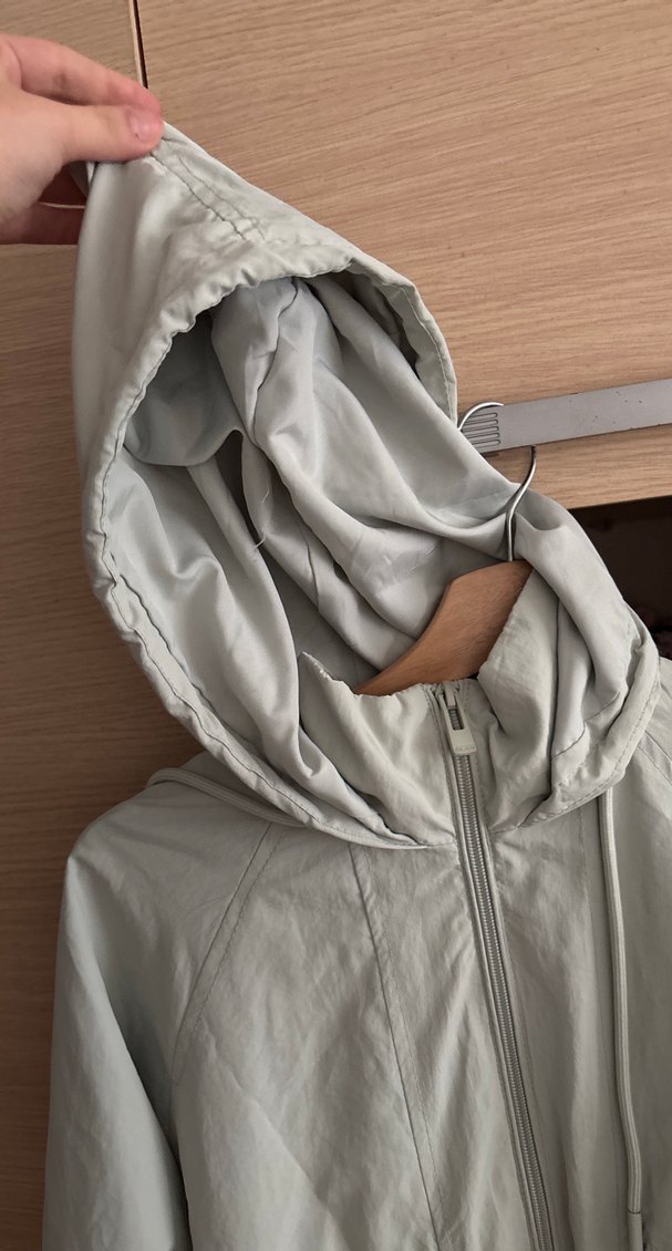 Bej Keten Düğmeli Rahat Kesim Ceket - Görsel 3