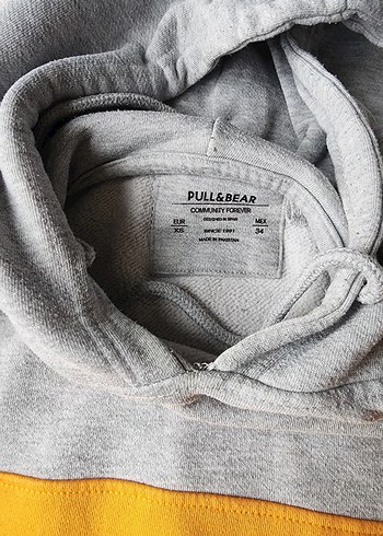 Kapüşonlu Erkek Sweatshirt, Fermuarlı, Gri - Görsel 2