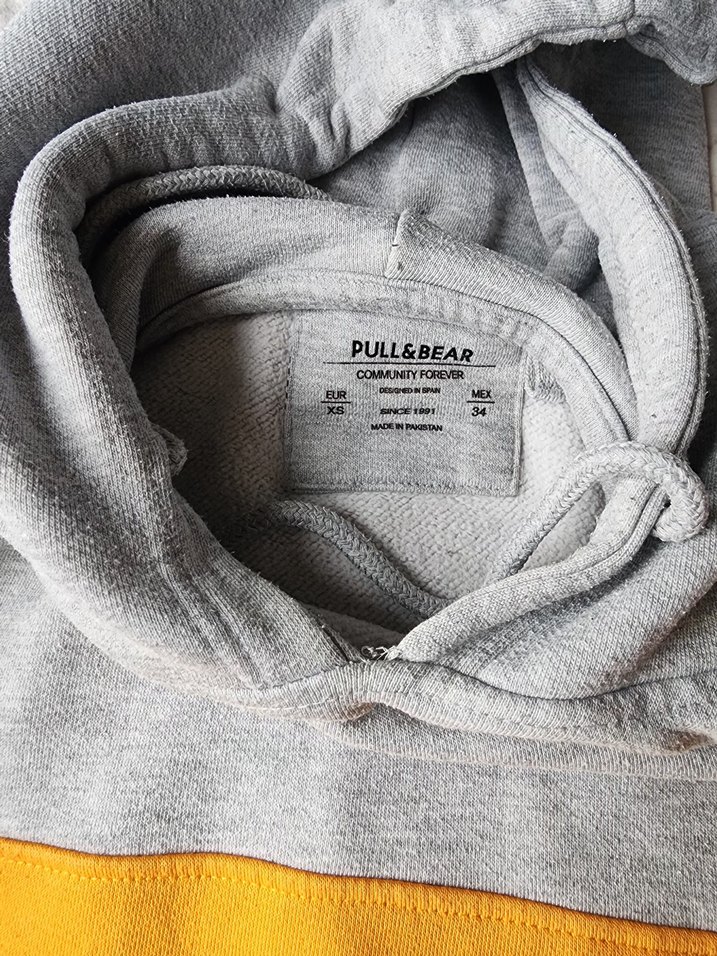 Kapüşonlu Erkek Sweatshirt, Fermuarlı, Gri - Görsel 2