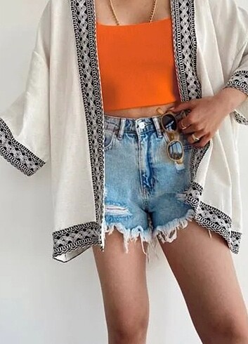 çerçeveli kimono 
