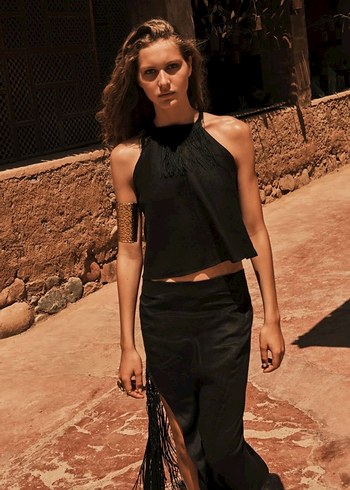 Kadın Altın Renkli Desenli Bileklik - Görsel 4