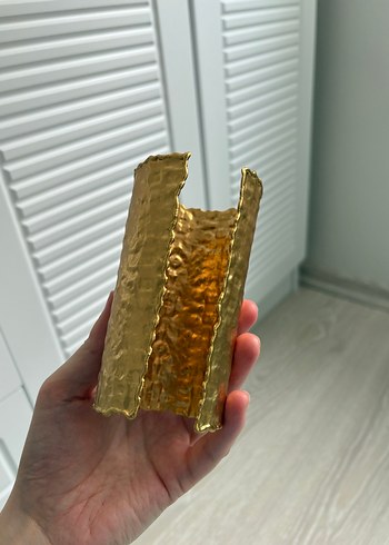 Kadın Altın Renkli Desenli Bileklik - Görsel 8