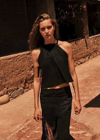 Kadın Altın Renkli Desenli Bileklik - Görsel 5