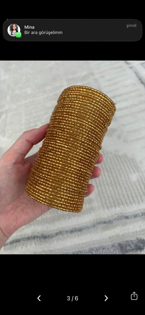 Zara Altın Renkli Boncuklu Bileklik - Görsel 2