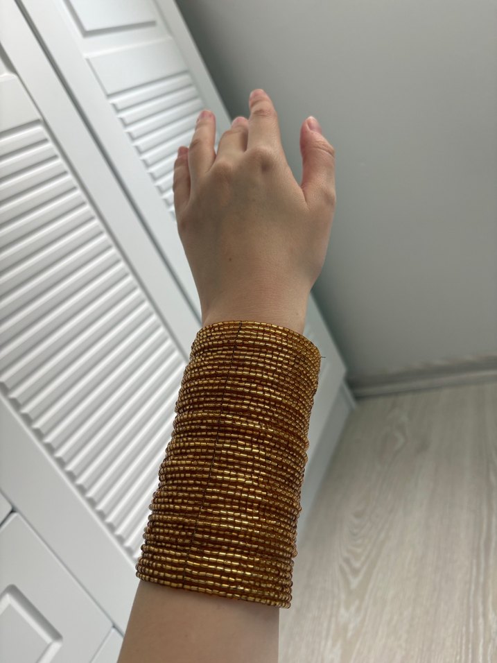 Zara Altın Renkli Boncuklu Bileklik - Görsel 3