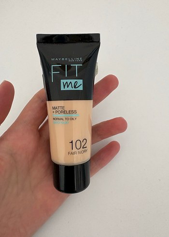 Maybelline Fit Me Matte + Poreless Fondöten 102 Fair Ivory - Görsel 3