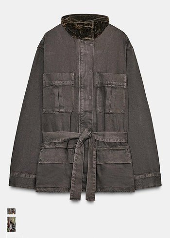 Zara Kadife Fitilli Ceket - Görsel 6