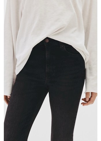 Pull & Bear Antrasit Jean Pantolon - Görsel 4