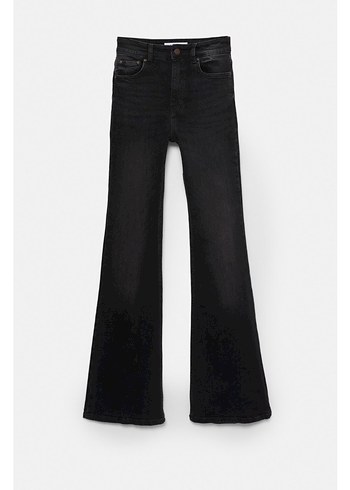 Pull & Bear Antrasit Jean Pantolon - Görsel 5