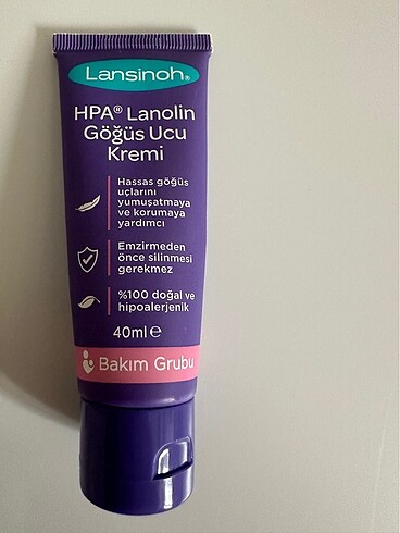 l Beden Lansinoh göğüs ucu kremi ve gümüş kapak