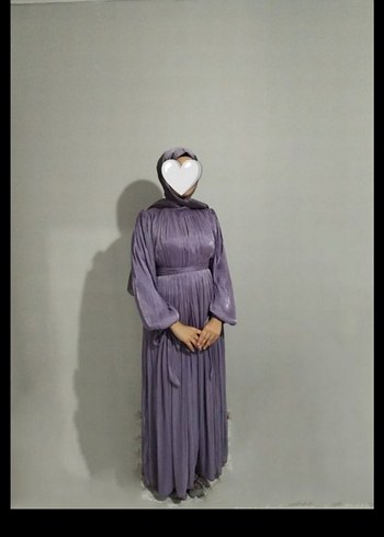 Bohem Uzun Mor Salaş abiye - Görsel 2