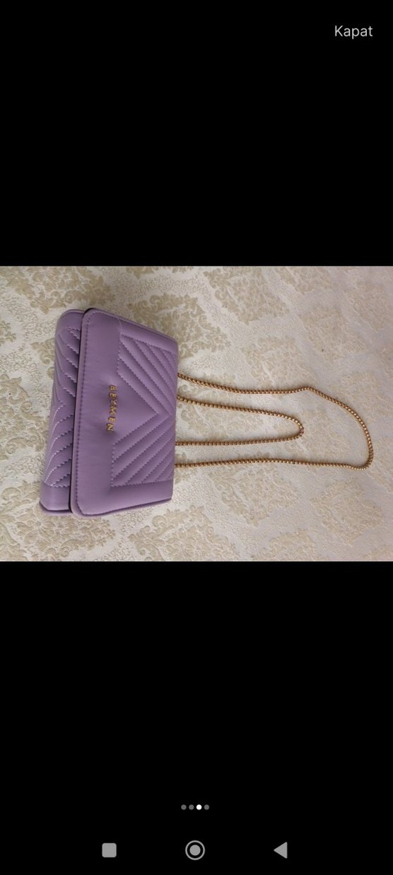Beymen Zincir Detaylı Lila Kadın Çanta - Görsel 3
