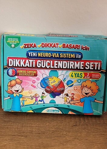 Dikkat güçlendirme seti 3 kitap 