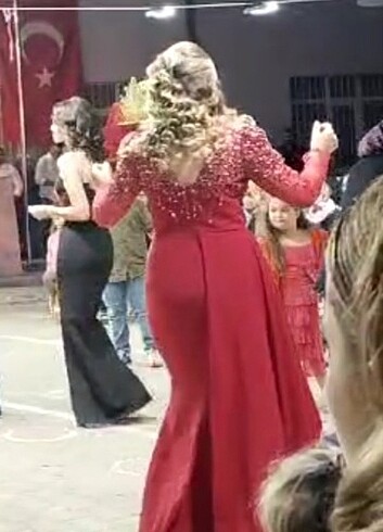 Gece elbisesi, kına elbisesi, 42 beden abiye elbise,  - Görsel 6