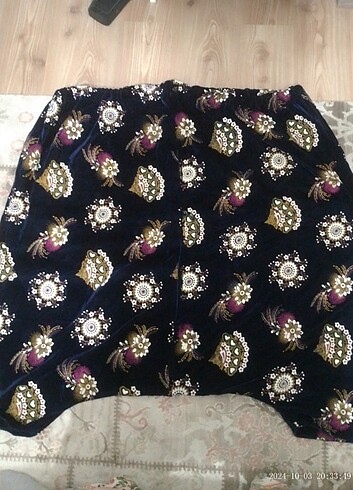 Kadife şalvar bindallı kinalık abiye şalvar kınası için - Görsel 3