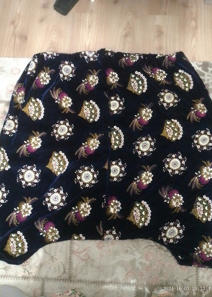 Kadife şalvar bindallı kinalık abiye şalvar kınası için - Görsel 3