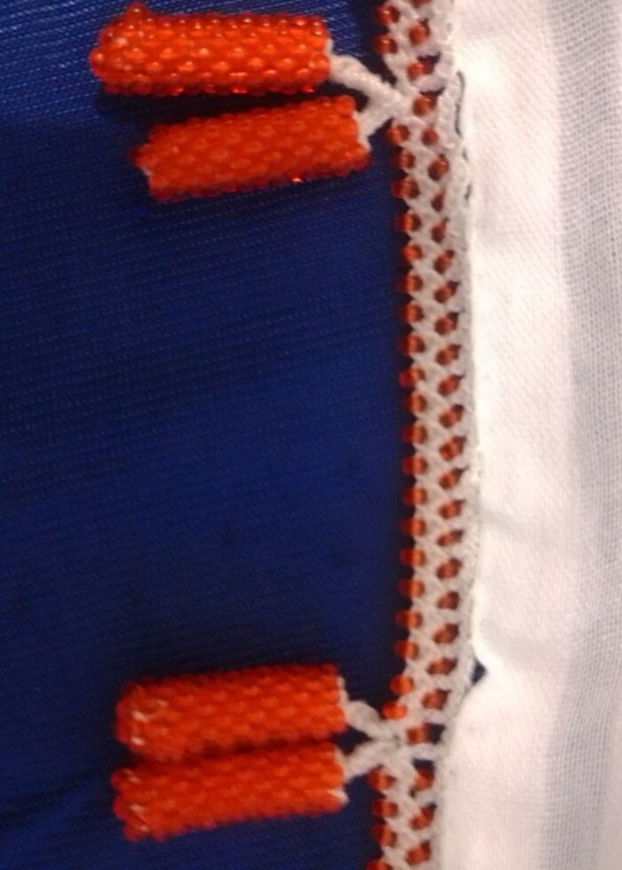 El örgüsü Boncuk işi el işi yazma tülbent eşarp şal  - Görsel 4