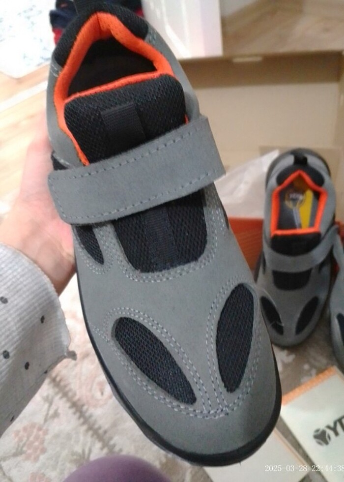 YDS çelik burunlu koruyucu iş ayakkabısı çelik burunlu ayakkabı - Görsel 2