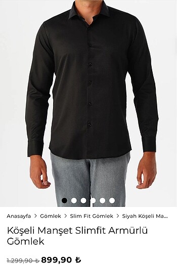 Siyah Süvari Slim Fit Gömlek