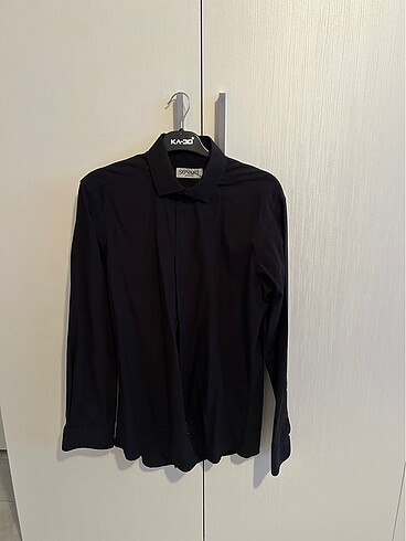 Süvari Siyah Süvari Slim Fit Gömlek