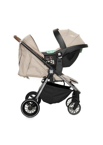 Bej Bebek Arabası ve Taşıma Koltuğu Seti - Görsel 2