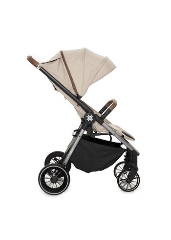 Bej Bebek Arabası ve Taşıma Koltuğu Seti - Görsel 3