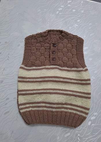 Nakışlı Bohem Kız Örme Yelek, hakiki yün - Görsel 19