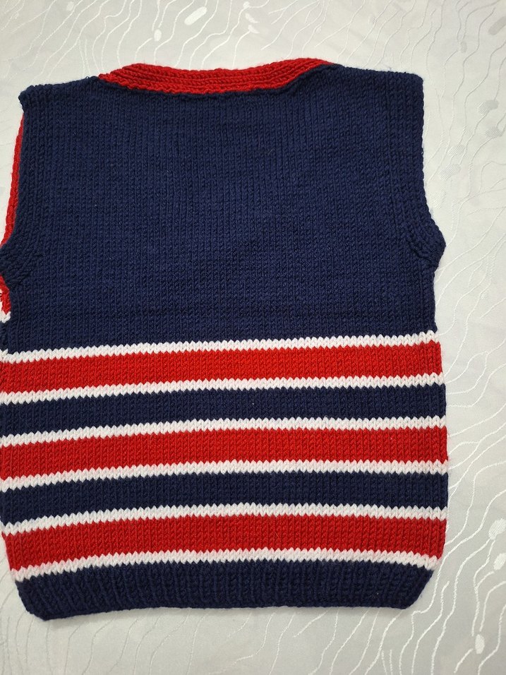 Nakışlı Bohem Kız Örme Yelek, hakiki yün - Görsel 5