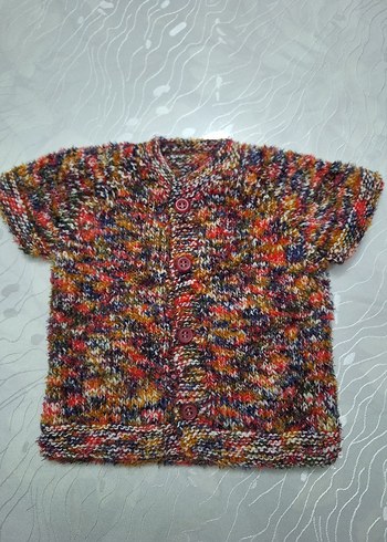 Gri kapüşonlu, uzun kol hırka - Görsel 14