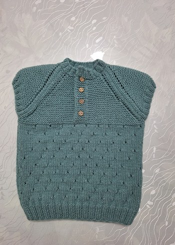 Gri kapüşonlu, uzun kol hırka - Görsel 4