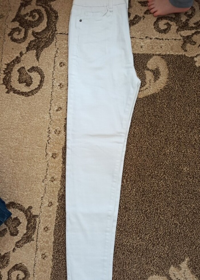 Kadın likralı dar paça pantolon  - Görsel 2