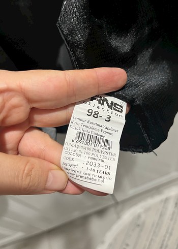 Erkek Çocuk Siyah Ekose Düğmeli Ceket - Görsel 8