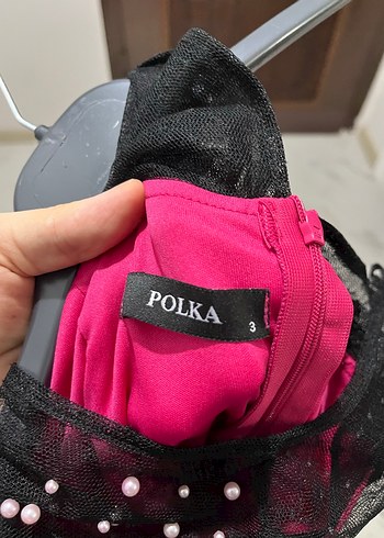 Pembe Drapeli Uzun Abiye Elbise - Görsel 8