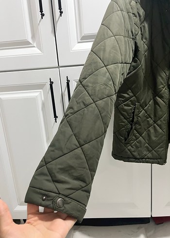 Kapüşonlu Fermuarlı Gri erkek Mont - Görsel 7