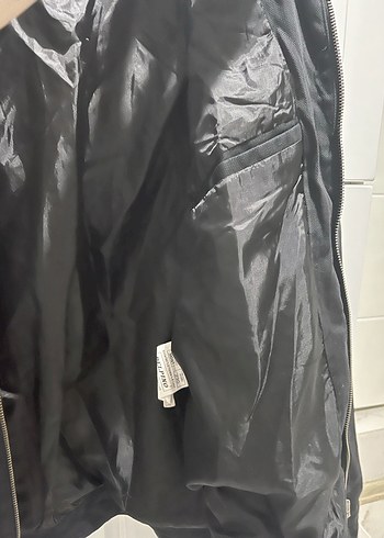 Kemerli Siyah Deri Biker Ceket - Görsel 11